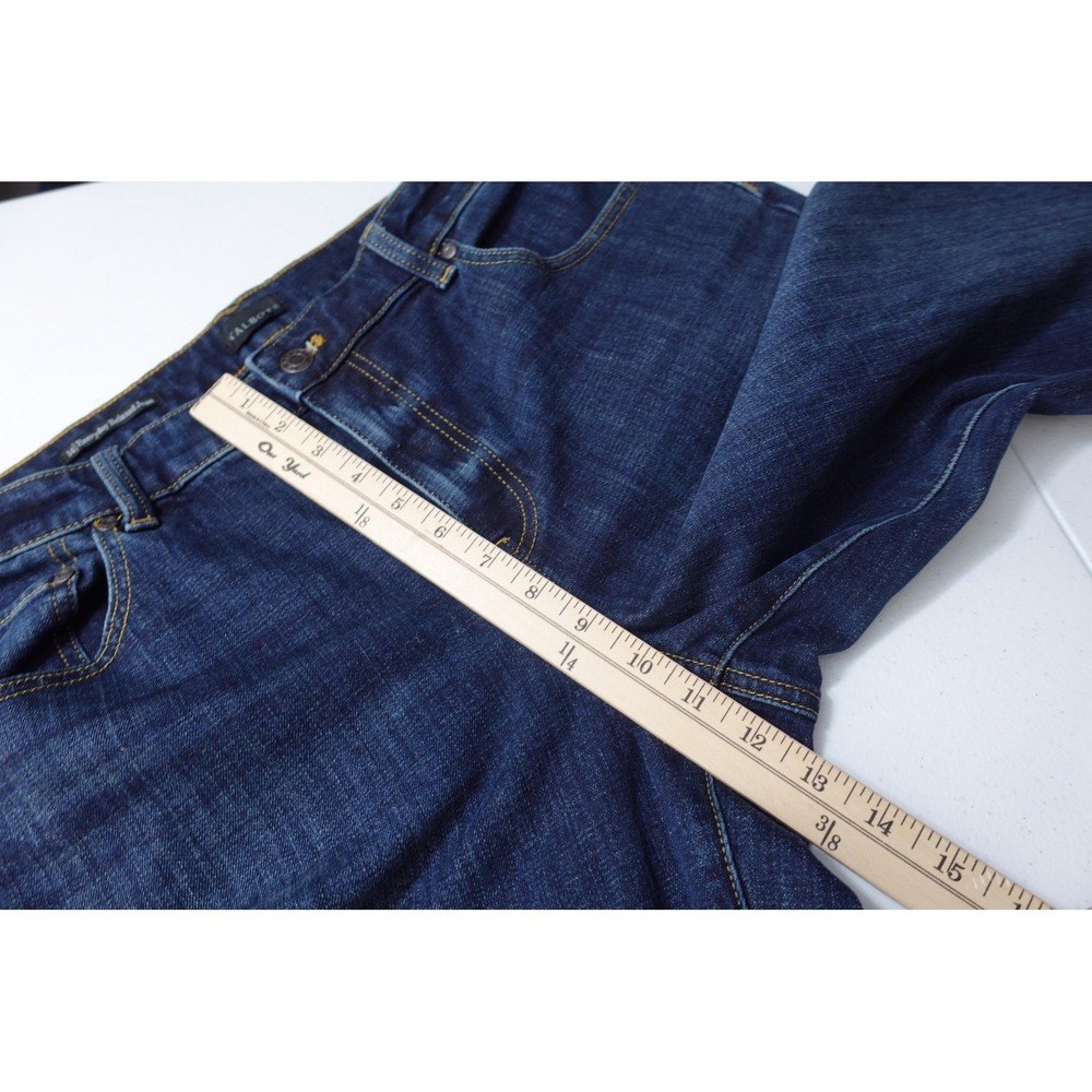 Talbots Jeans Womens 14 Blue Dark Wash Everyday Relaxed Straight Stretch Denim - Picture 9 of 11